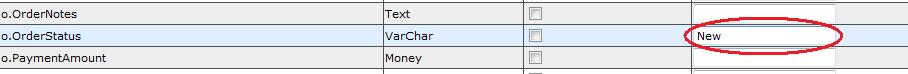 Order Status Selection