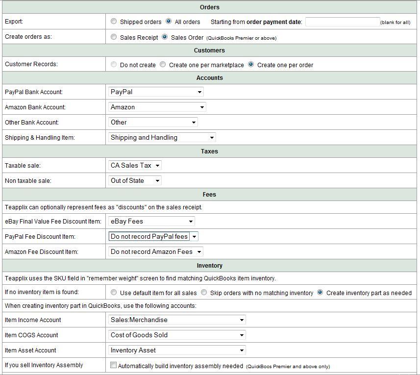 eBay Amazon QuickBooks Integration