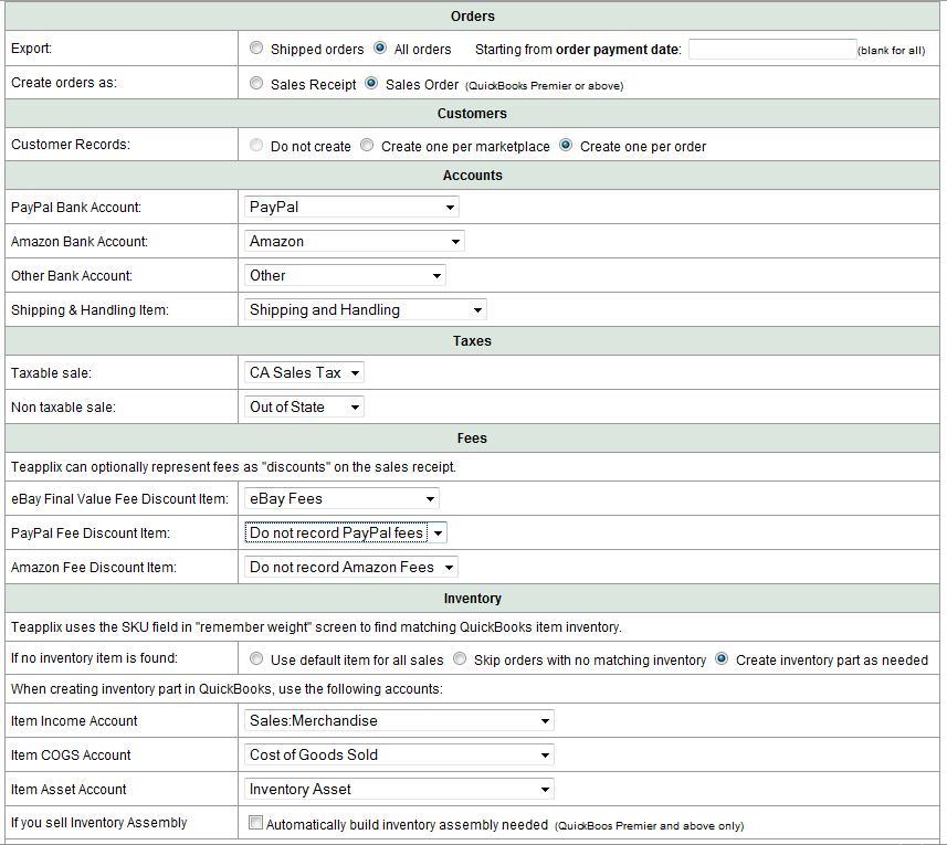 eBay Amazon QuickBooks Integration